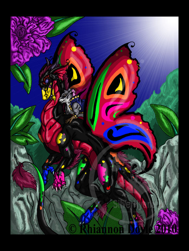 Faerie Dragon with mouse passenger